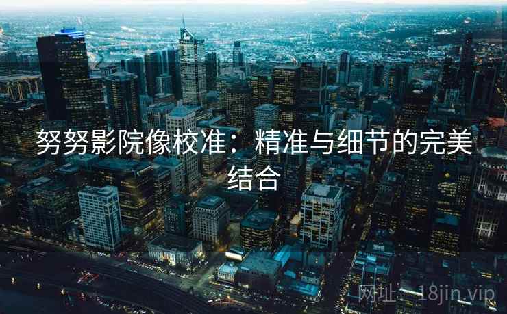 努努影院像校准:精准与细节的完美结合